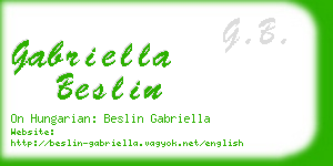 gabriella beslin business card